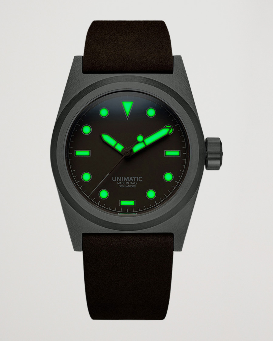 Men | UNIMATIC Modello Due Field Watch Mocha Brown | UNIMATIC | Modello Due Field Watch Mocha Brown