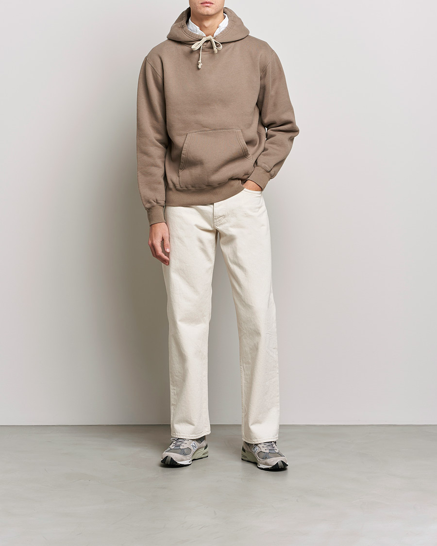Men | Sweaters & Knitwear | BEAMS PLUS | Pullover Hoodie Khaki