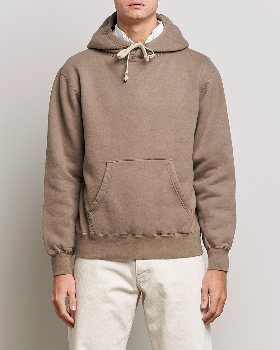 Men | Sweaters & Knitwear | BEAMS PLUS | Pullover Hoodie Khaki