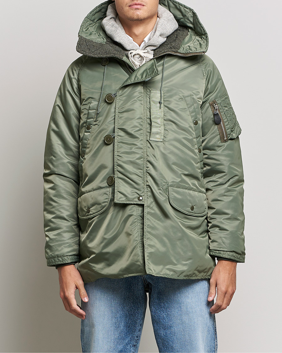 Men | Coats & Jackets | BEAMS PLUS | MIL Type N-3B Parka Sage