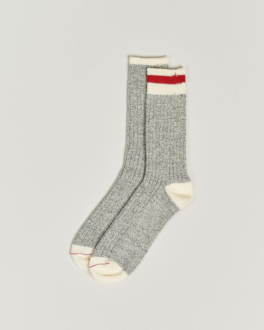 Men | Underwear & Socks | BEAMS PLUS | Rag Socks Grey/Red