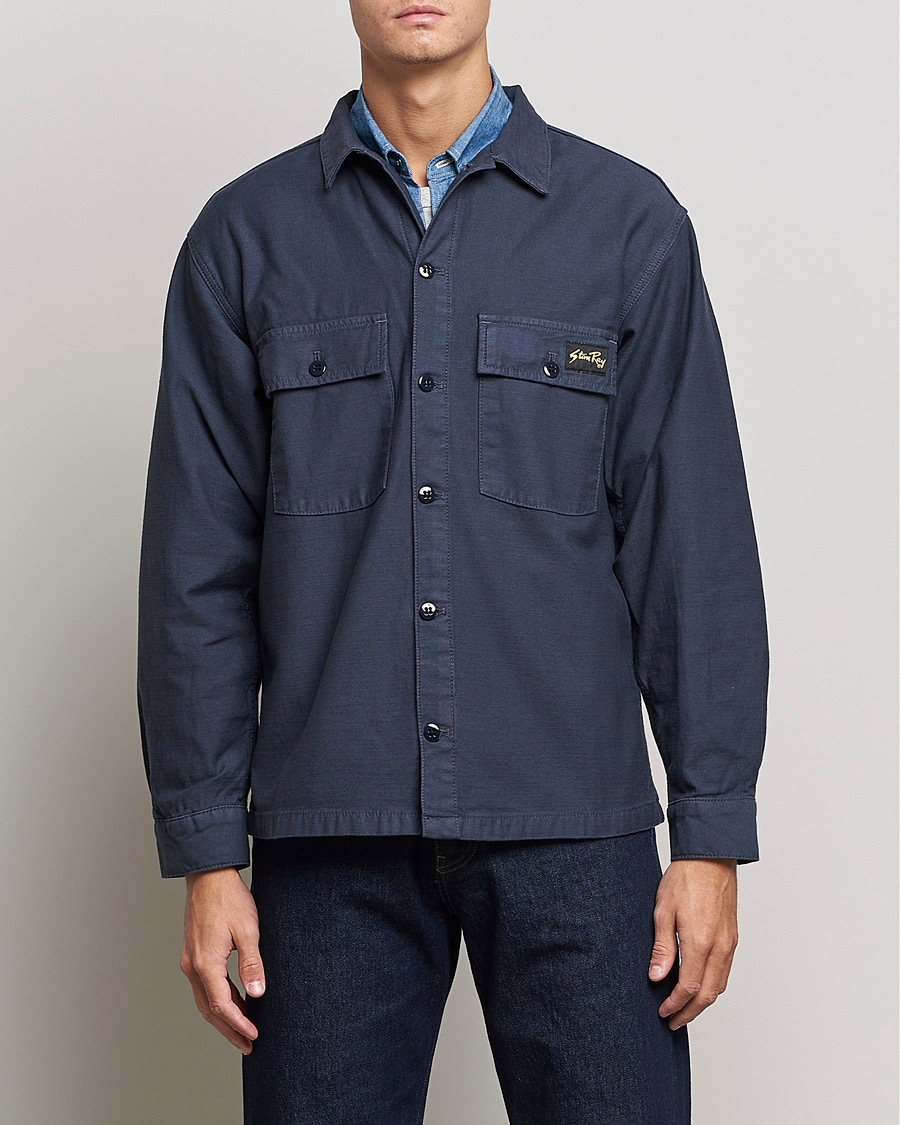 Men | Shirts | Stan Ray | CPO Sateen Overshirt Navy