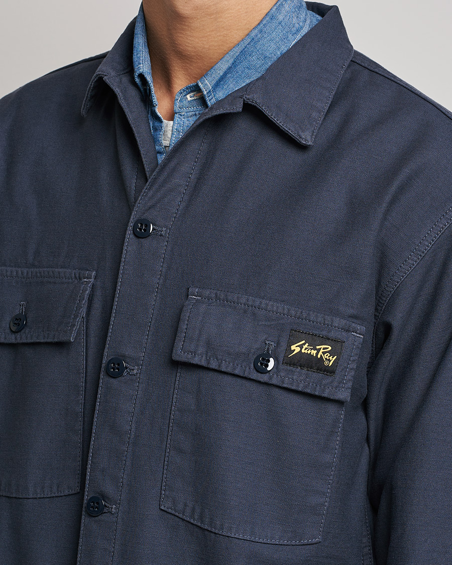 Men | Shirts | Stan Ray | CPO Sateen Overshirt Navy