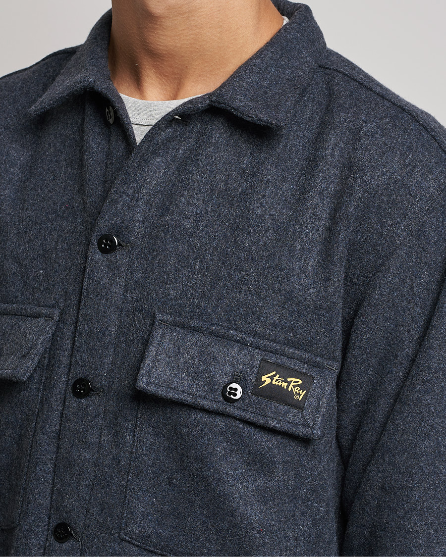 Men | Shirts | Stan Ray | CPO Wool Overshirt Mid Grey