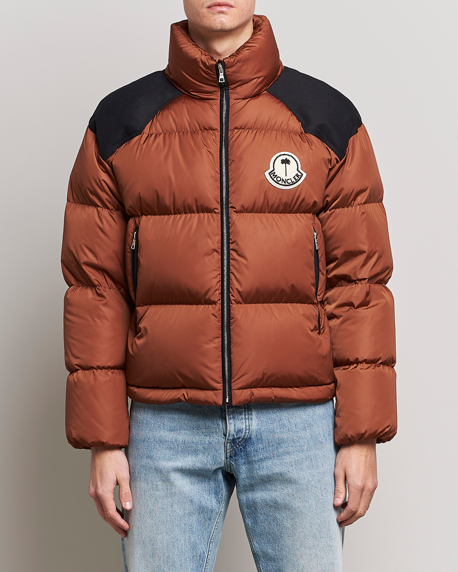 Men | Coats & Jackets | Moncler Genius | 8 Palm Angels Nevin Down Jacket Brown