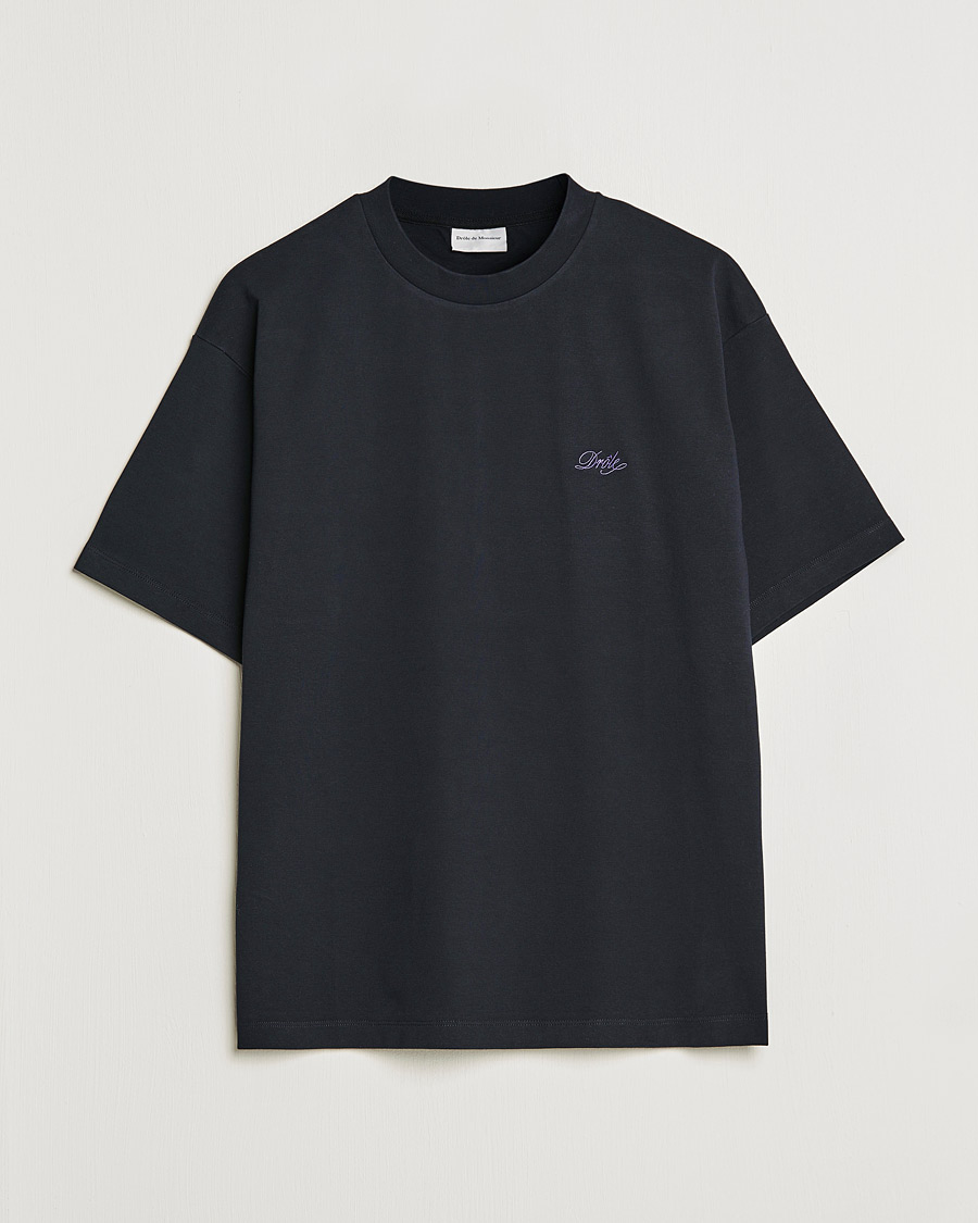 Men | T-Shirts | Drôle de Monsieur | Signature T-Shirt Black