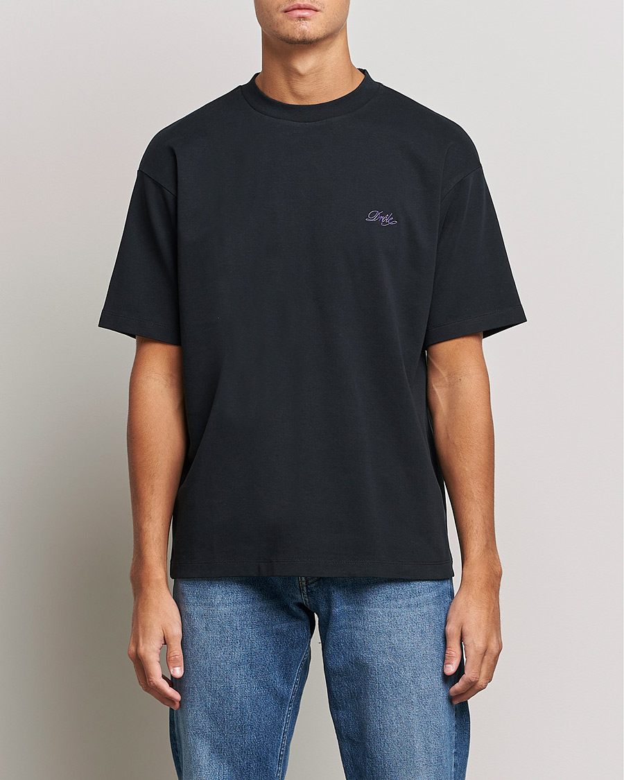 Men | T-Shirts | Drôle de Monsieur | Signature T-Shirt Black