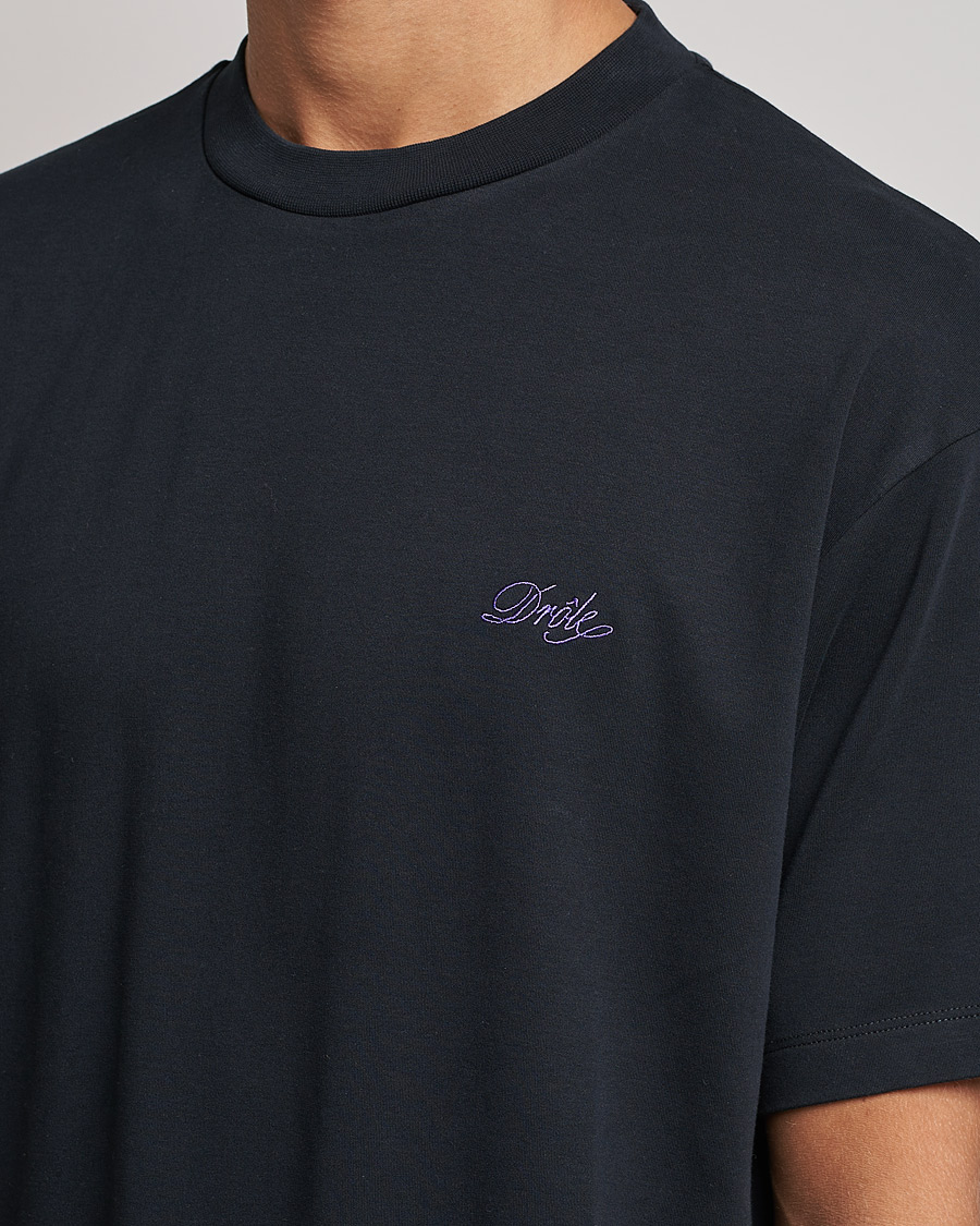 Men | T-Shirts | Drôle de Monsieur | Signature T-Shirt Black
