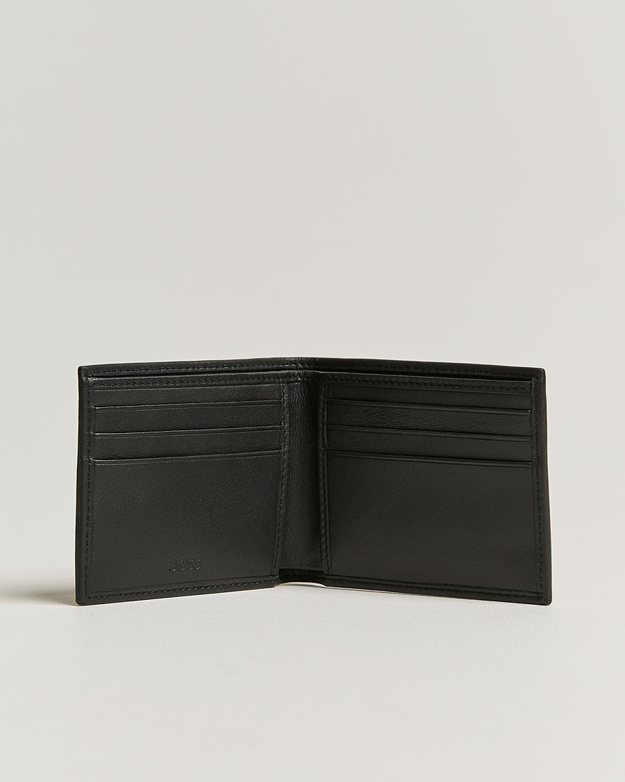 Men | Wallets | BOSS BLACK | Signature Leather Wallet Black