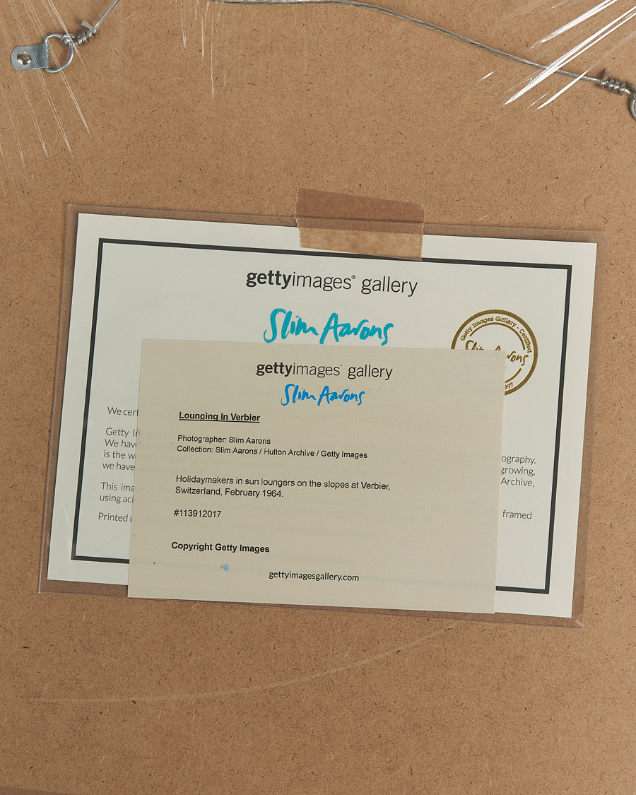 Men | Posters | Sonic Editions | Framed Slim Aarons Lounging in Verbier