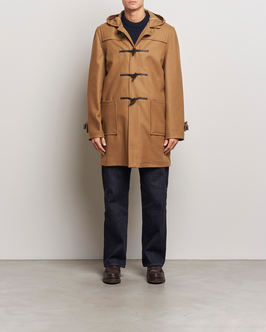 Men | Coats & Jackets | Gloverall | Cashmere Blend Duffle Coat Camel