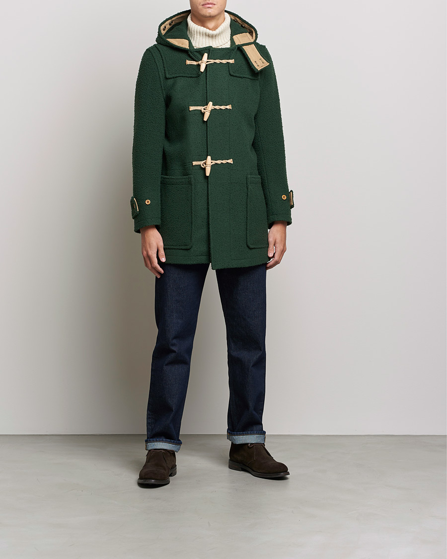 Men | Coats & Jackets | Gloverall | Monty Casentino Wool Duffle Coat Moss