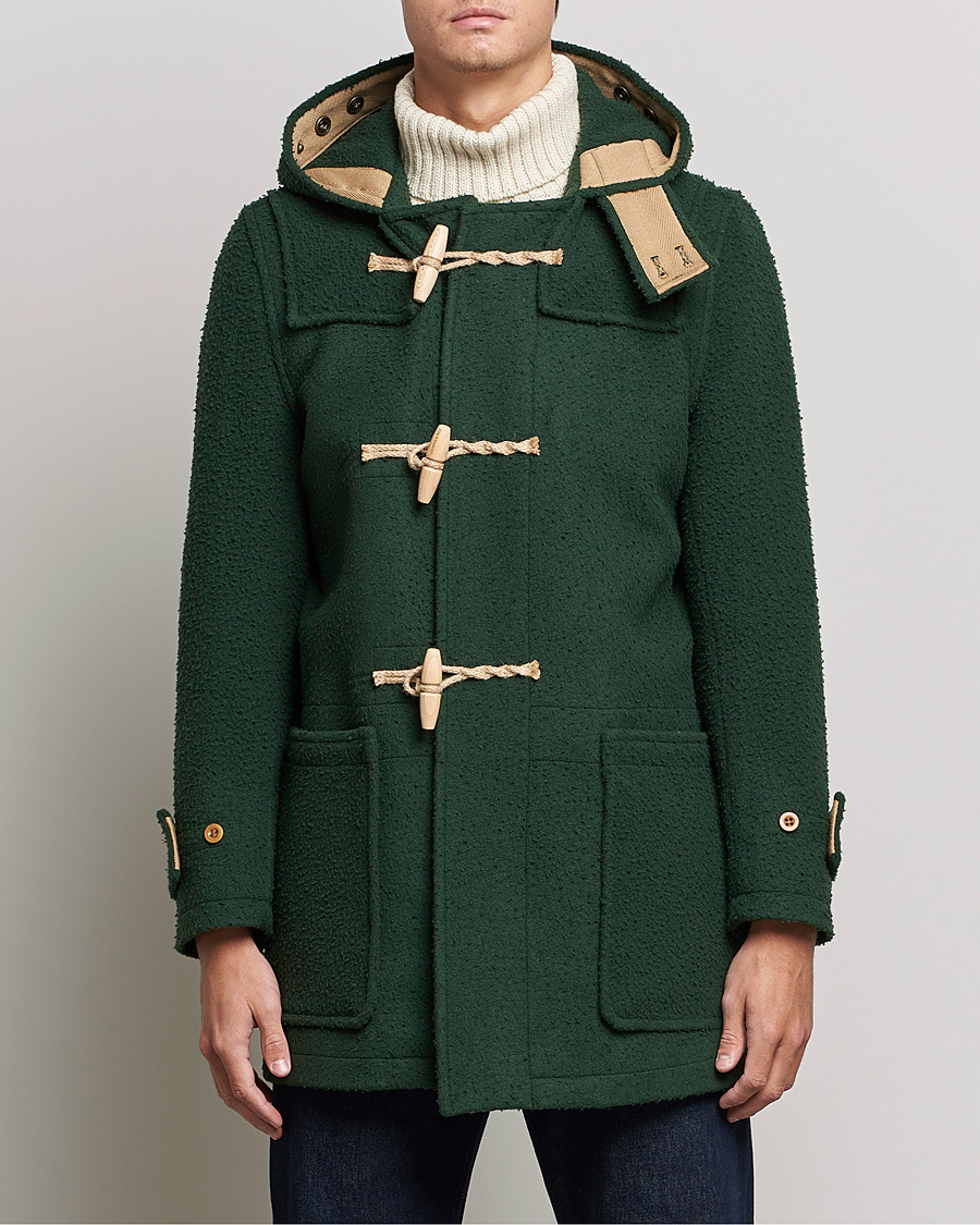 Men | Coats & Jackets | Gloverall | Monty Casentino Wool Duffle Coat Moss