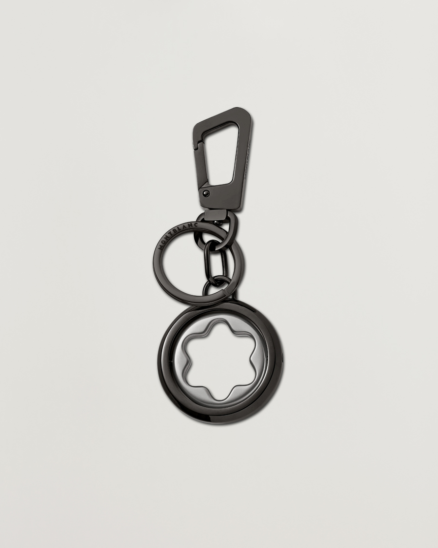 Men | Keychains | Montblanc | Meisterstück Spinning Emblem Key Fob Black