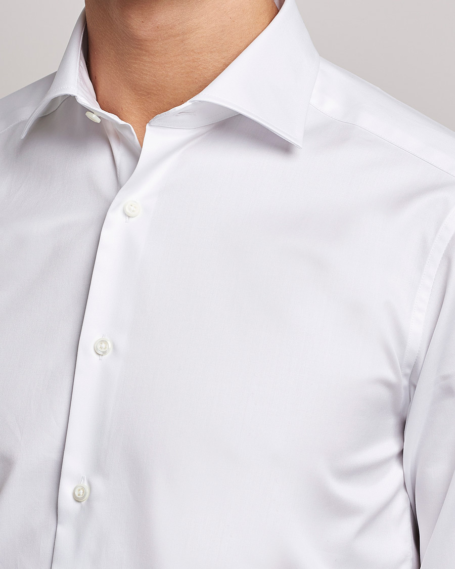 Men | Shirts | Stenströms | Superslim Plain Shirt White