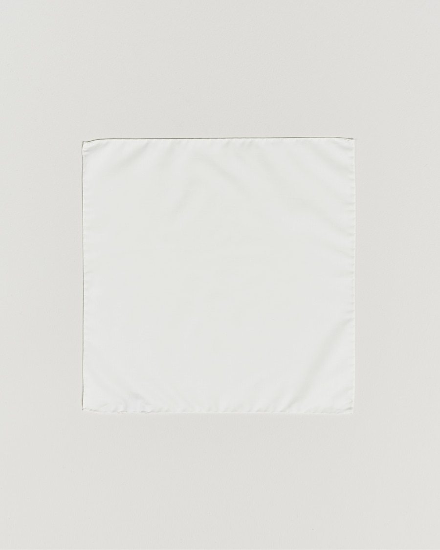 Men | Pocket Squares | Stenströms | Handkerchief Cotton White