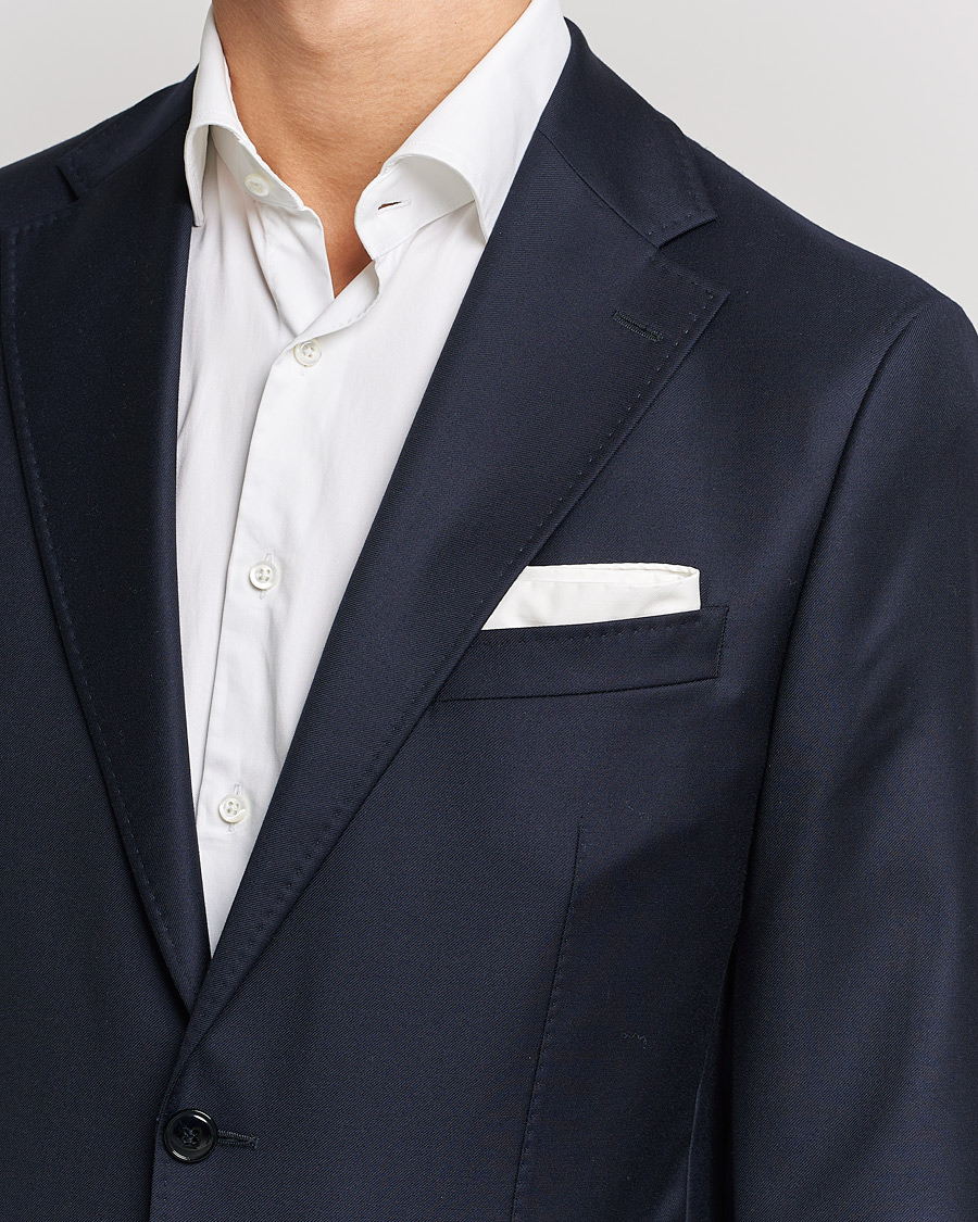 Men | Pocket Squares | Stenströms | Handkerchief Cotton White
