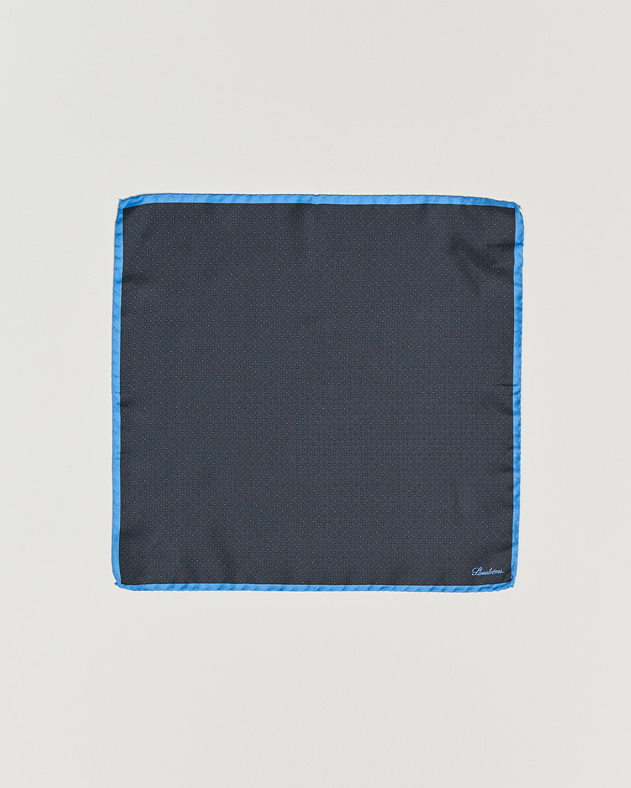 Men | Pocket Squares | Stenströms | Silk Handkerchief Dark Grey