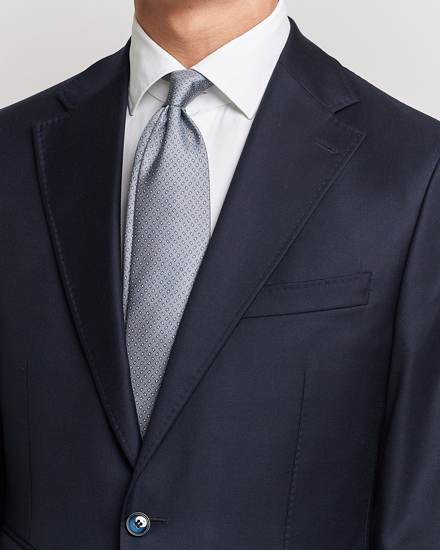 Men | Ties | Stenströms | Silk Tie Grey