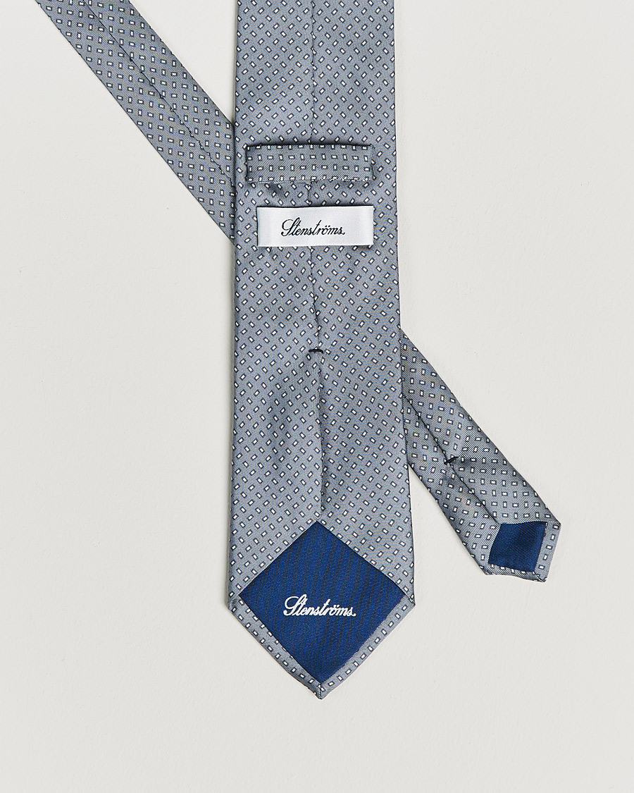 Men | Ties | Stenströms | Silk Tie Grey