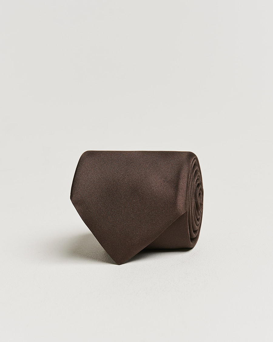 Men | Ties | Stenströms | Silk Tie Brown