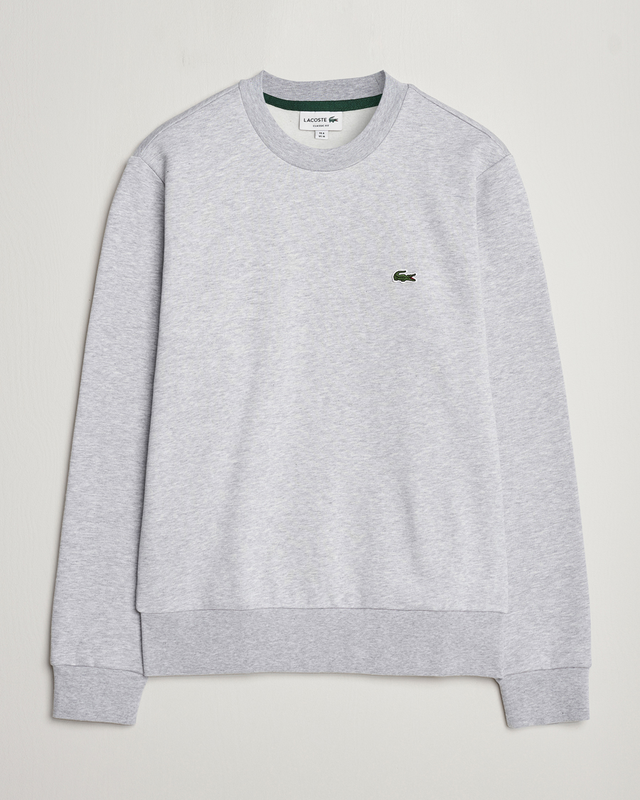 Men | Sweaters & Knitwear | Lacoste | Crew Neck Sweatshirt Silver Chine