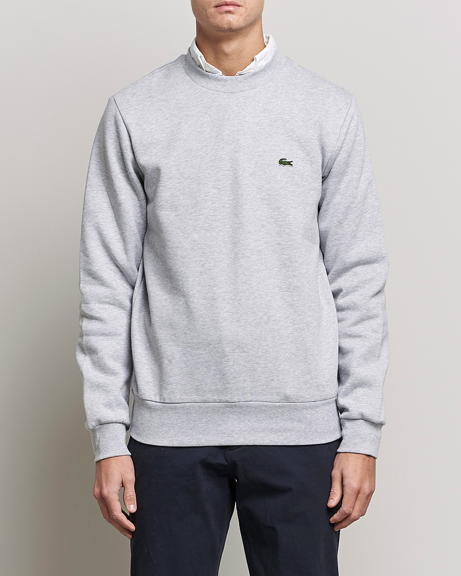 Men | Sweaters & Knitwear | Lacoste | Crew Neck Sweatshirt Silver Chine