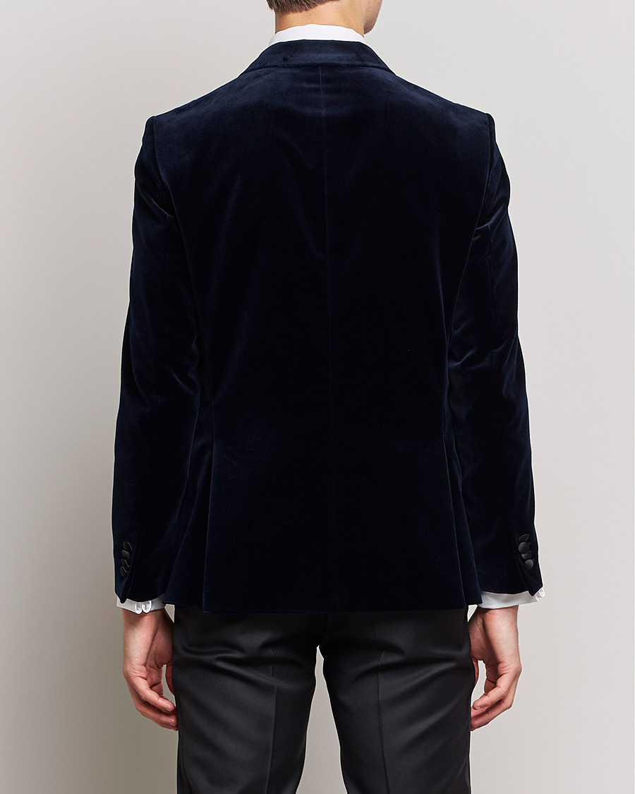 Men | Blazers | BOSS BLACK | Hutson Velvet Tuxedo Blazer Dark Blue
