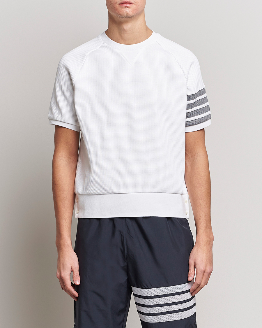 Men | T-Shirts | Thom Browne | Short Sleeve Sweatshirt White