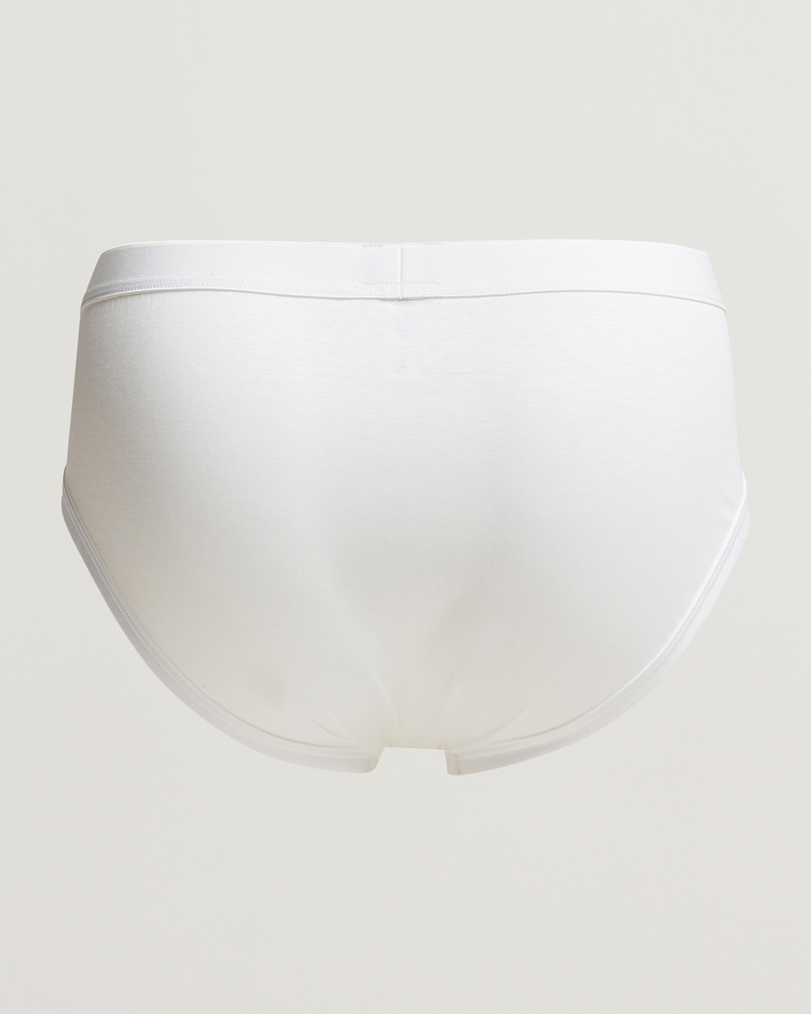 Men | Underwear & Socks | Zimmerli of Switzerland | Sea Island Cotton Briefs White