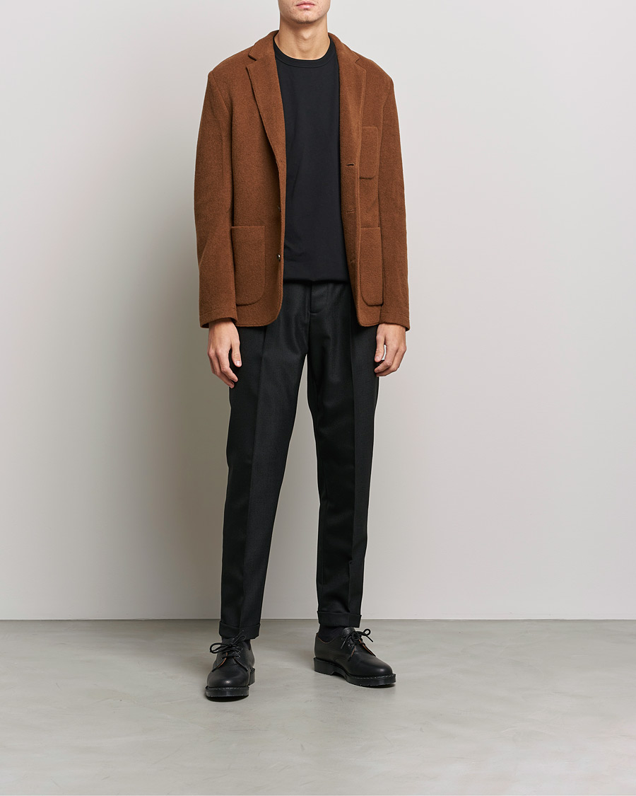 Men | Blazers | J.Lindeberg | Carlton Wool Cardigan Blazer Chipmunk