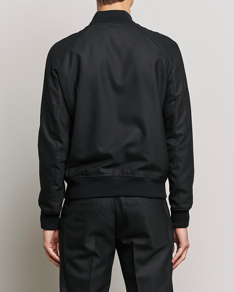 Men | Coats & Jackets | J.Lindeberg | Thom Bomber Wool Twill Jacket Black