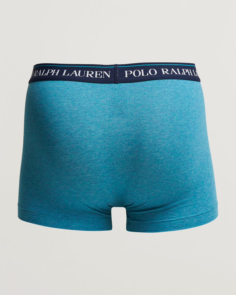 Men | Underwear & Socks | Polo Ralph Lauren | 3-Pack Trunk Grey/Peacock/Navy