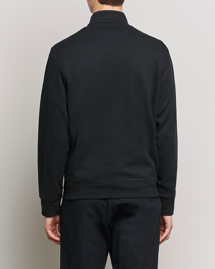 Men | Sweaters & Knitwear | Polo Ralph Lauren | Double Knit Half-Zip Sweater Polo Black