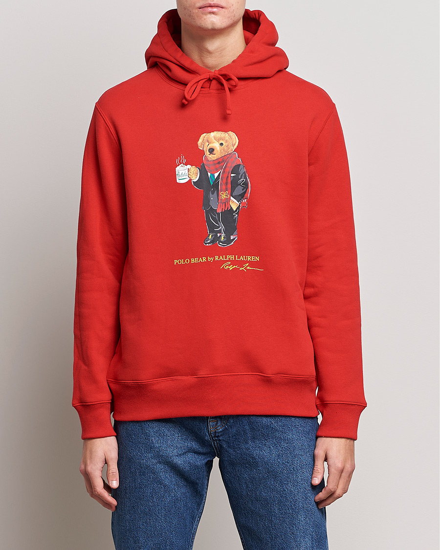 Men | Sweaters & Knitwear | Polo Ralph Lauren | Lunar New Year Bear Hoodie Red
