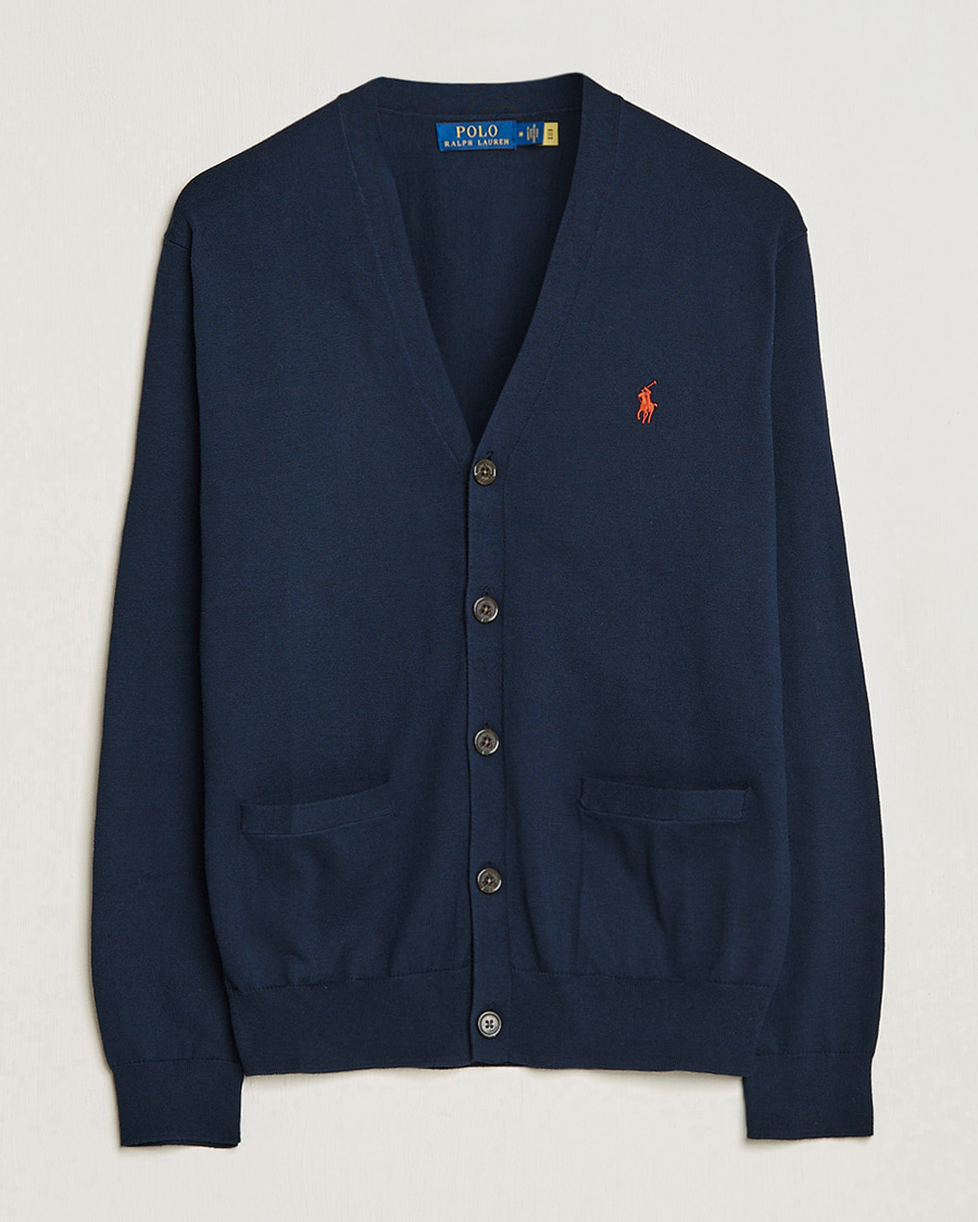 Men | Sweaters & Knitwear | Polo Ralph Lauren | Cotton Cardigan Hunter Navy