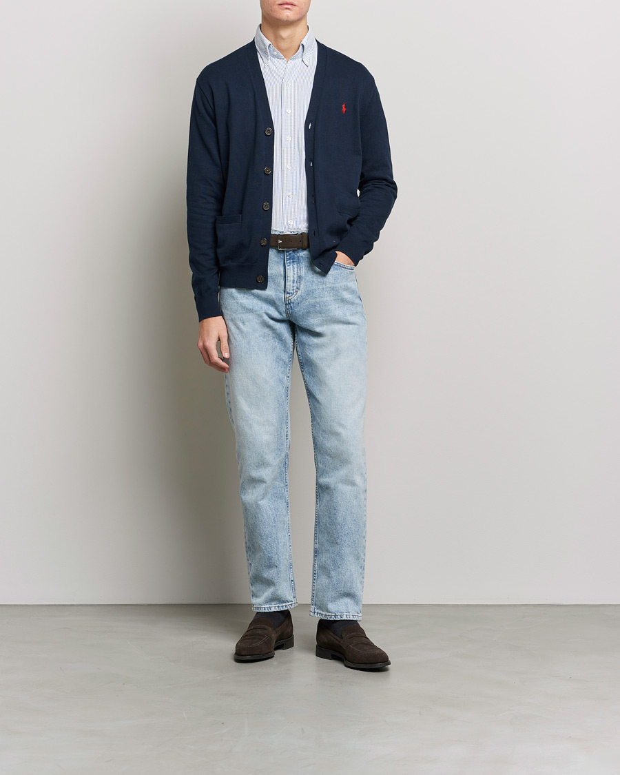 Men | Sweaters & Knitwear | Polo Ralph Lauren | Cotton Cardigan Hunter Navy