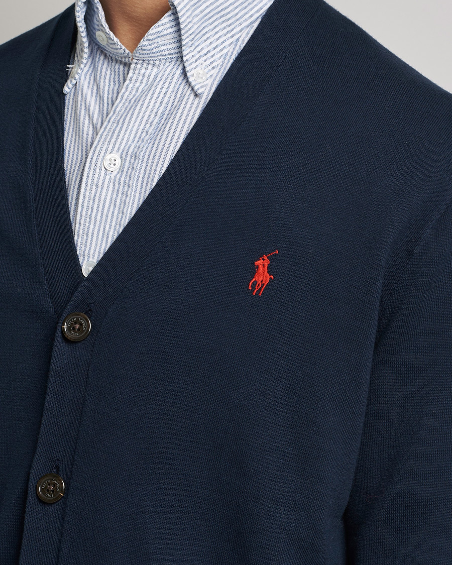 Men | Sweaters & Knitwear | Polo Ralph Lauren | Cotton Cardigan Hunter Navy