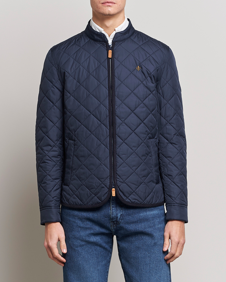 Men | Coats & Jackets | Morris | Teddy Quilted Jacket Old Blue