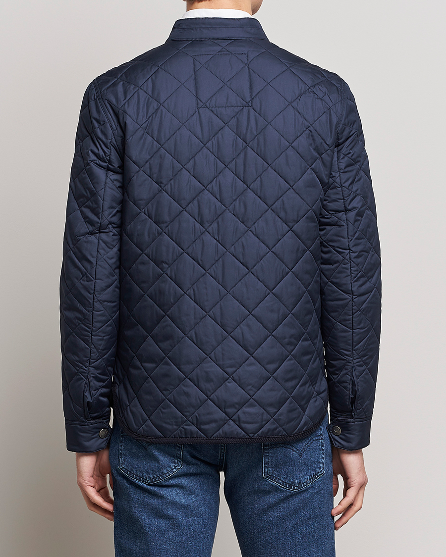 Men | Coats & Jackets | Morris | Teddy Quilted Jacket Old Blue