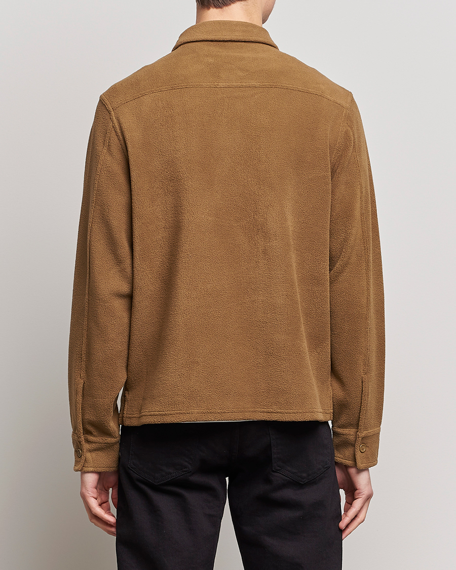 Men | Shirts | Fred Perry | Fleece Overshirt Shadded Stone