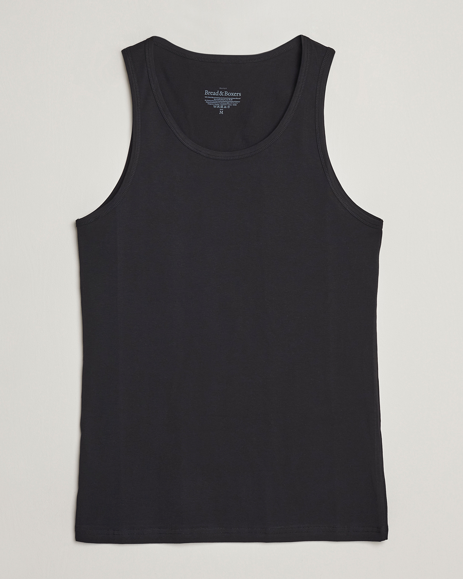 Men | T-Shirts | Bread & Boxers | 2-Pack Tank Top Black