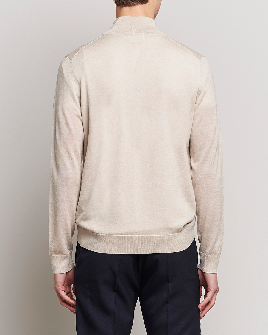 Men | Sweaters & Knitwear | Paul Smith | Full Zip Stripe Wool Cardigan Sand