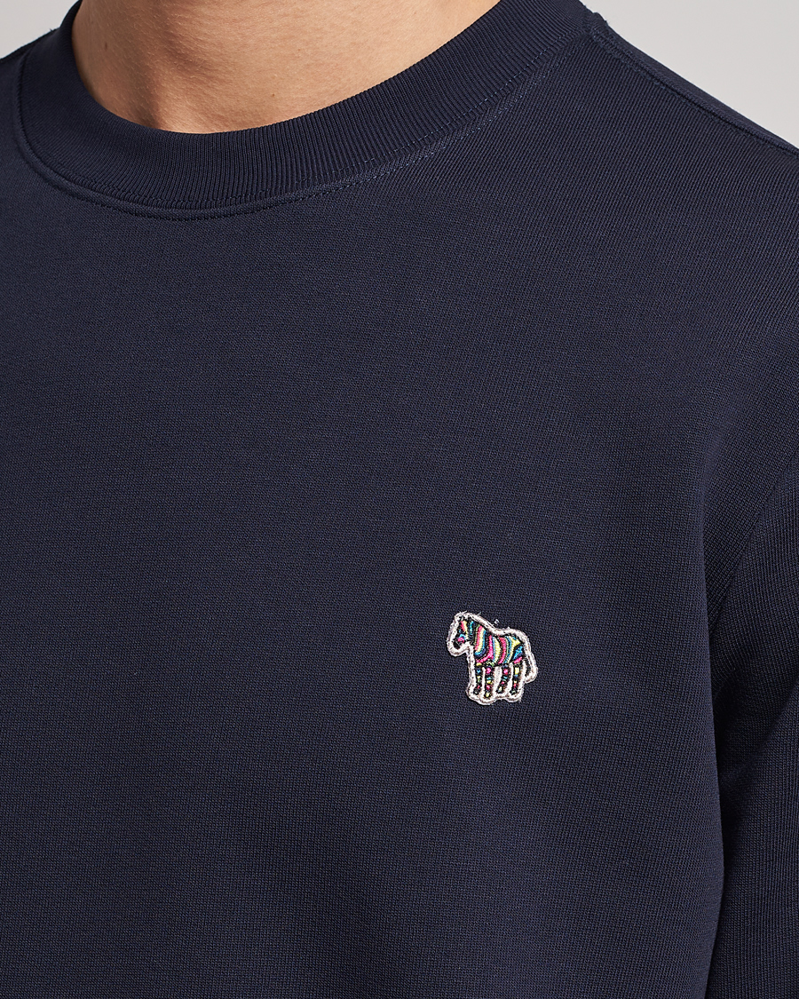 Men | Sweaters & Knitwear | PS Paul Smith | Zebra Organic Cotton Sweatshirt Navy