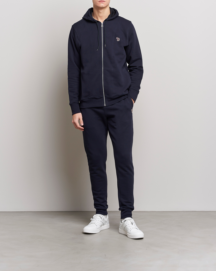 Men | Trousers | PS Paul Smith | Zebra Organic Cotton Sweatpants Navy