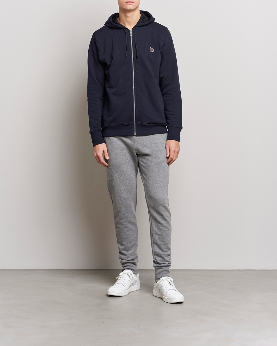 Men | Trousers | PS Paul Smith | Zebra Organic Cotton Sweatpants Grey Melange