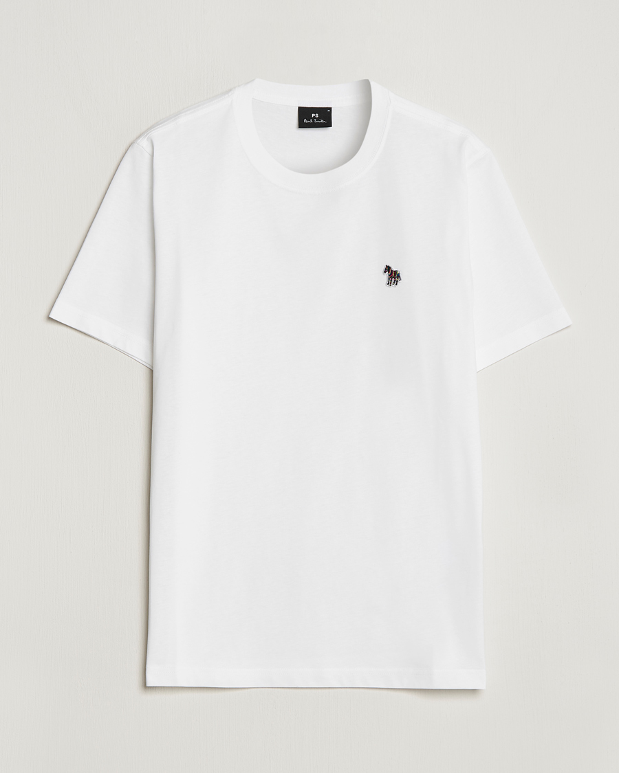 Men | T-Shirts | PS Paul Smith | Organic Cotton Zebra T-Shirt White