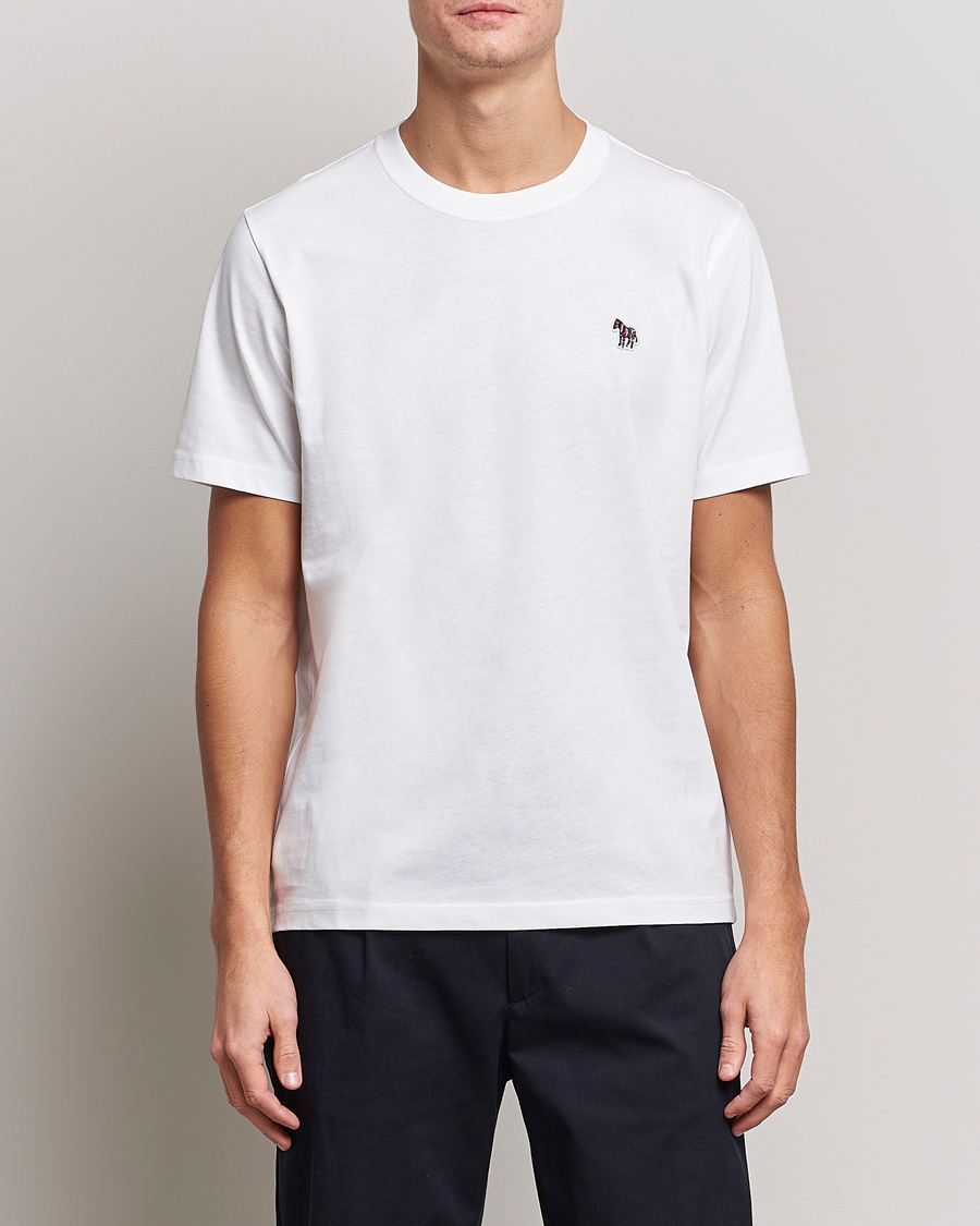 Men | T-Shirts | PS Paul Smith | Organic Cotton Zebra T-Shirt White