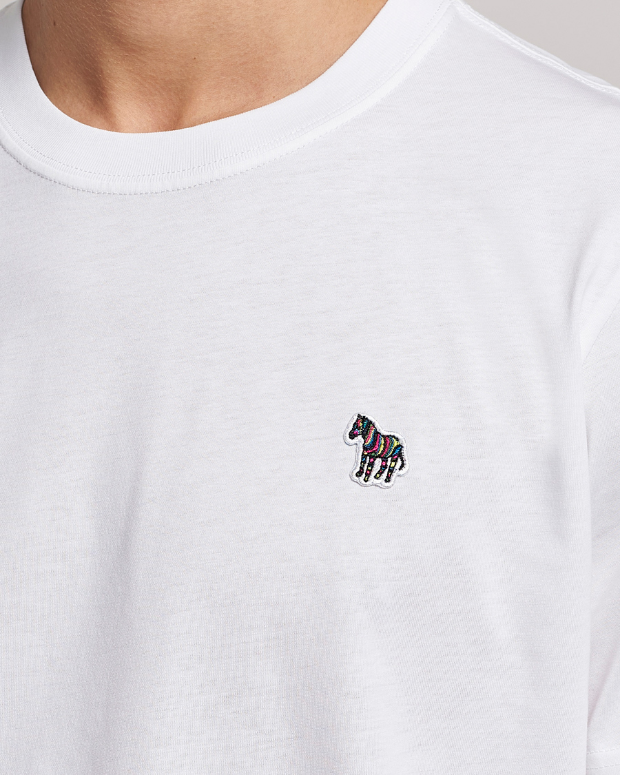 Men | T-Shirts | PS Paul Smith | Organic Cotton Zebra T-Shirt White