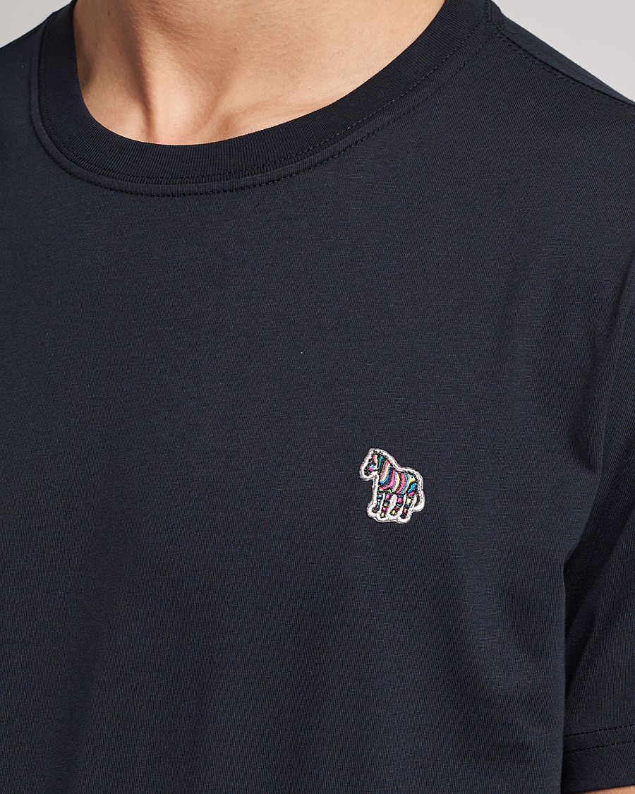 Men | T-Shirts | PS Paul Smith | Organic Cotton Zebra T-Shirt Navy